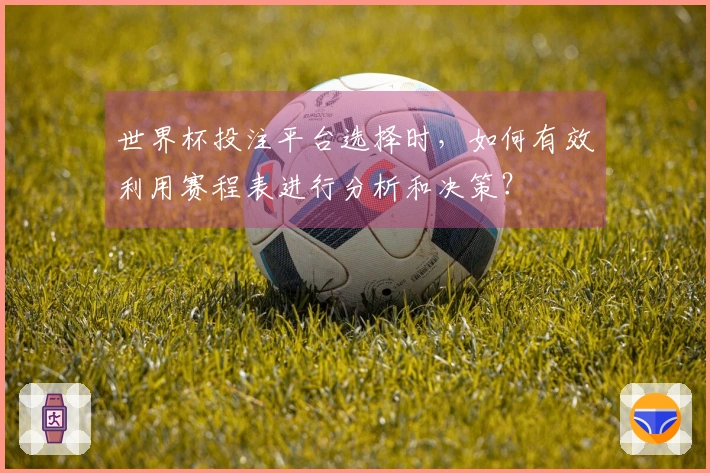 世界杯投注平台选择时，如何有效利用赛程表进行分析和决策？
